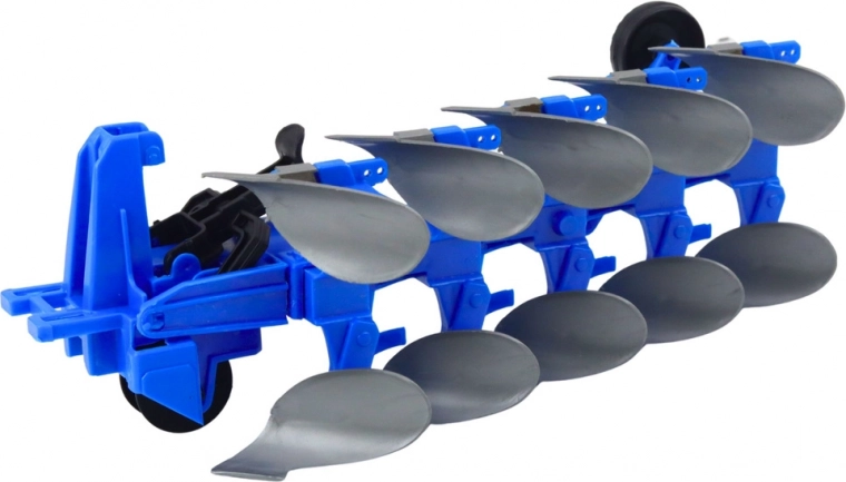 Multi-blade plow for realistic field work