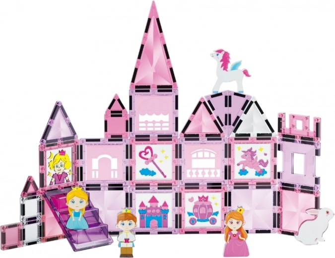 Magical castle and fairy-tale characters