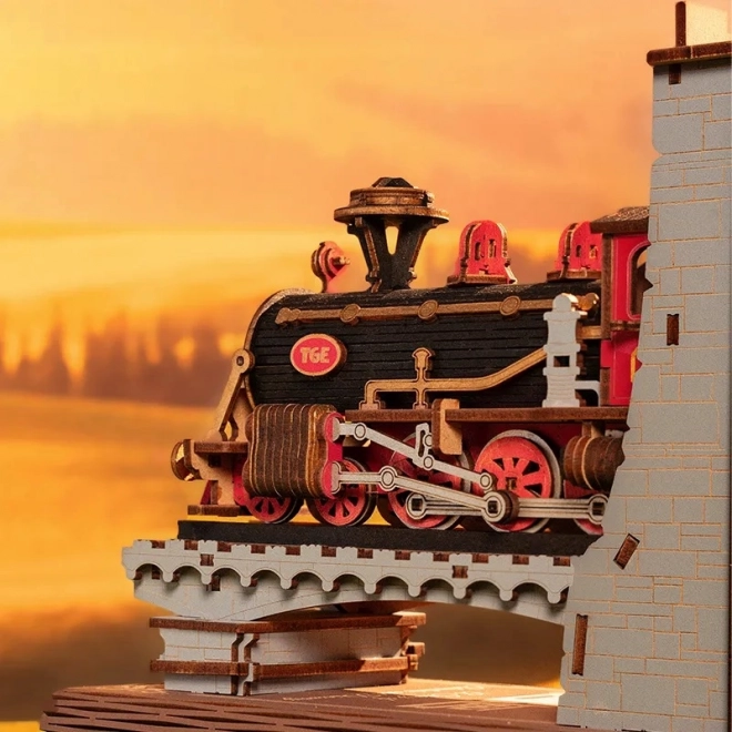 3D Puzzle Bookend Historic Steam Train