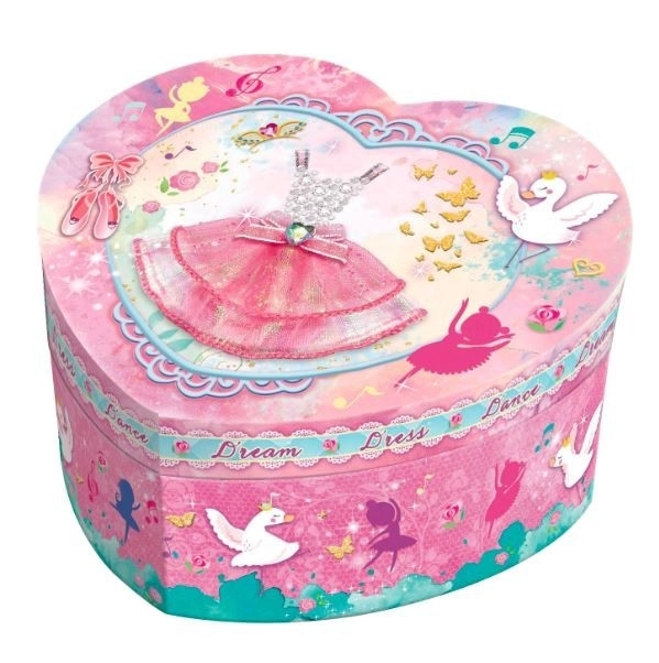 Pecoware heart-shaped music box - dancing dress