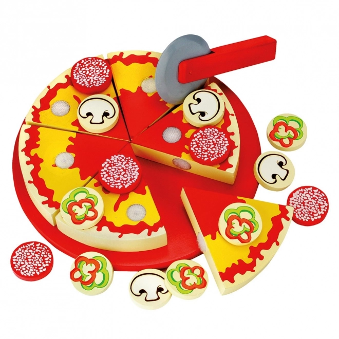 Bino Wooden Pizza for Slicing