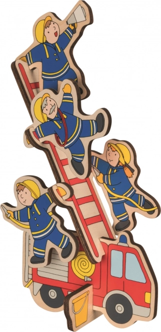 GOKI Houten Inlegpuzzel Brandweer