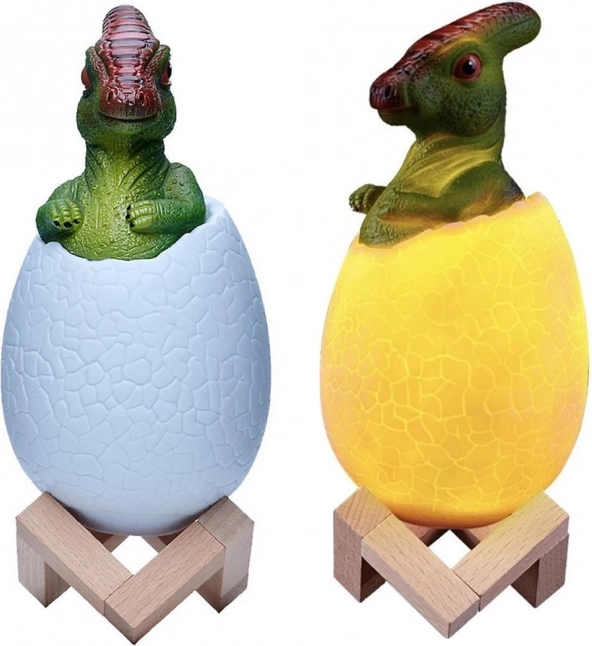Night LED lamp dinosaur in dinosaur egg RGB for kids