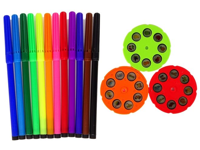 Set met kleurstiften