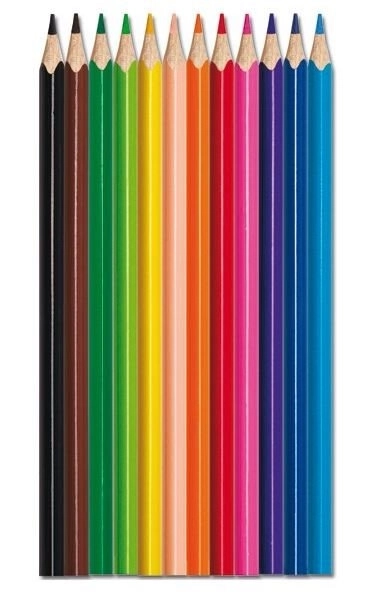 Driehoekige kleurpotloden Maped Aqua Color'Peps 12 stuks met penseel
