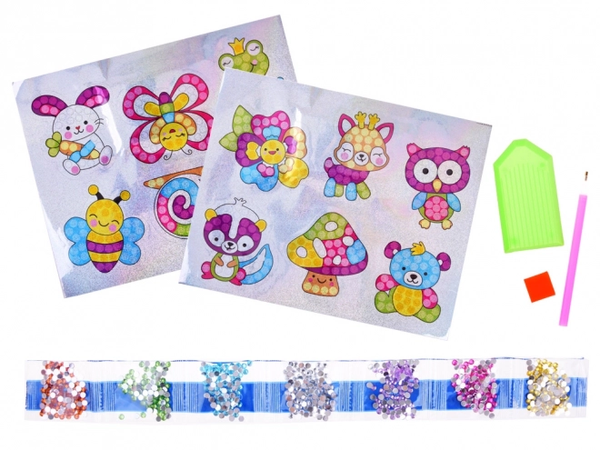 Creatieve set voor diamantstickers