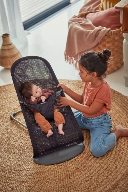 BABYBJORN - Wipstoeltje BLISS MESH - Parelroze –  Antraciet