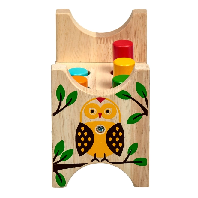 Hochwertige Ausführung aus Holz mit Eulenmotiv