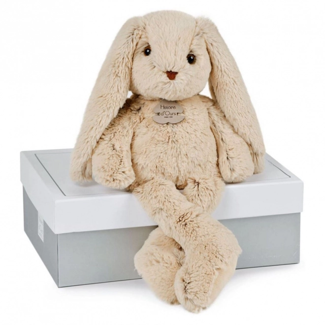 Doudou Histoire d'Ours Ami en peluche lapin beige 40 cm
