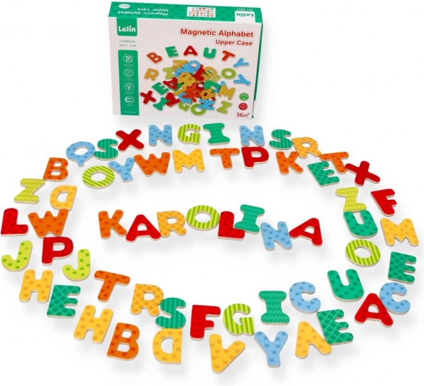 Nieuwe magnetische alfabet – houten letters