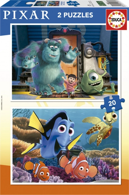 Puzzles pour enfants Disney Pixar 2x20 pièces