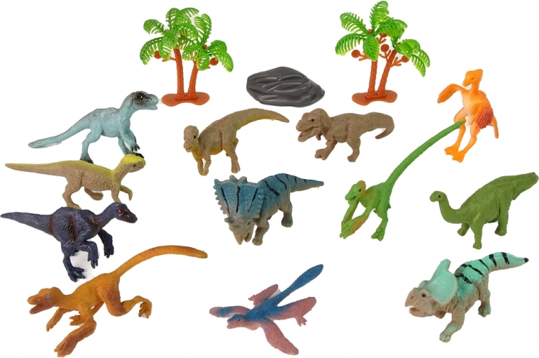 12 realistische dinosaurussen in één set