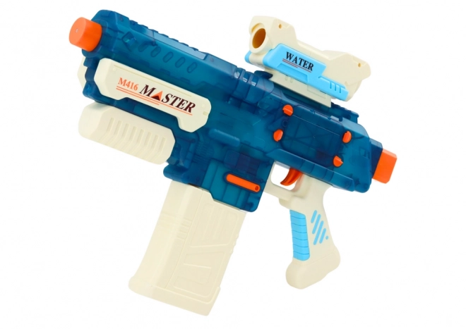Waterpistool M416 op accu, 500 ml, bereik 8-10 m