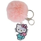 Schlüsselanhänger mit flauschigem Bommel Hello Kitty