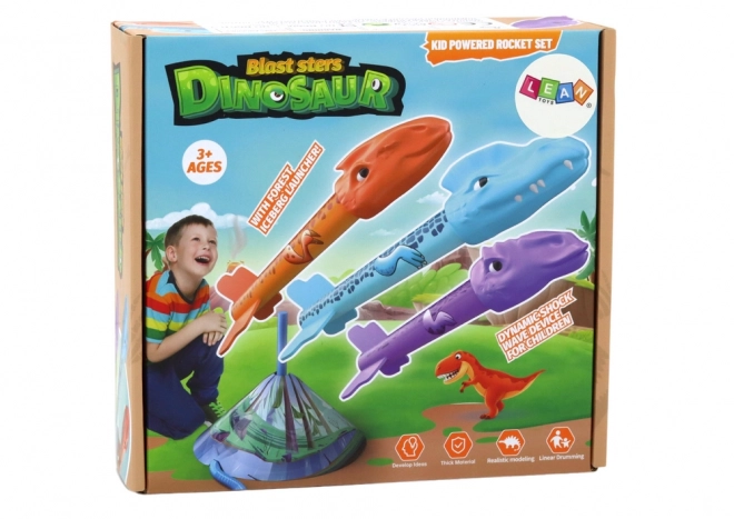 Raketlanceer Spel Dinosaurussen Bos Kleurvolle Pomp