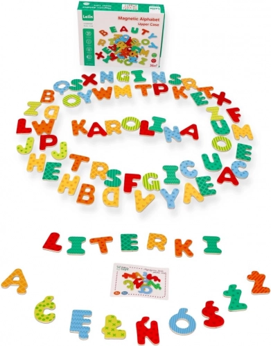 Wooden Magnetic Letters with Polish Characters
