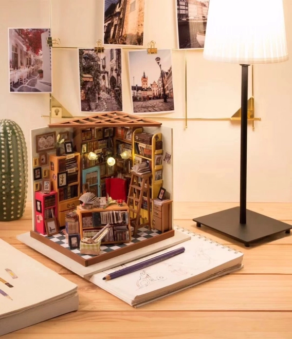 Samova studieruimte - DIY Miniatuur Poppenhuis Bibliotheek