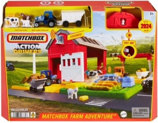 Matchbox set ferme animaux tracteur sons
