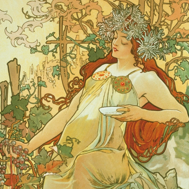 Note Calendar Alfons Mucha 2026