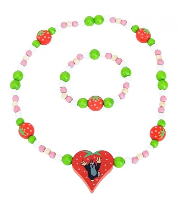 Detoa Ketting en Armband Mol en Aardbeitjes