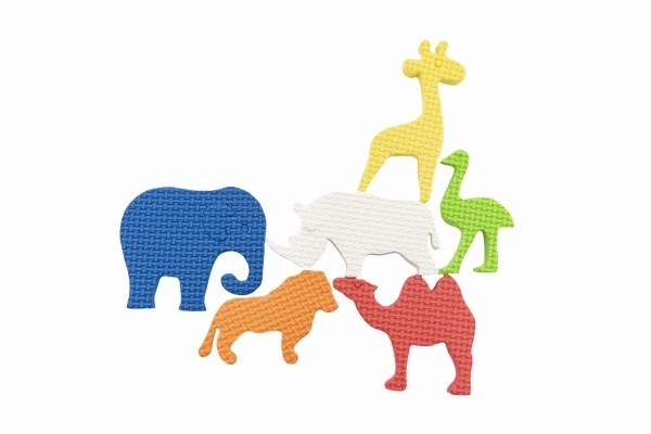 Schuimdieren ZOO 6 stuks