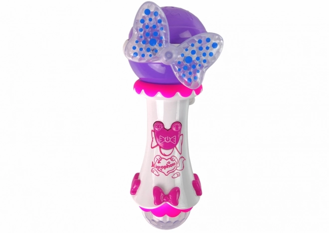 Kinder karaoke microfoon met MP3 en kleurrijke strik