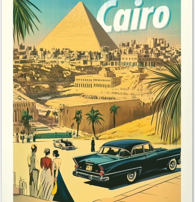 Wandkalender Vintage posters96 wereldsteden 2026