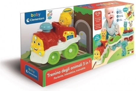 Petit train interactif avec animaux CLEMENTONI (parlant tchèque)
