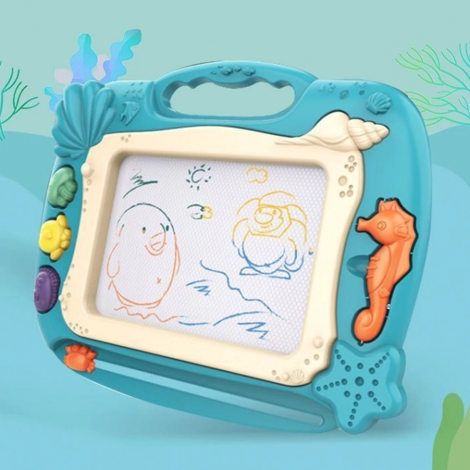Woopie Magnetic Doodle Board with Ocean Theme - Green