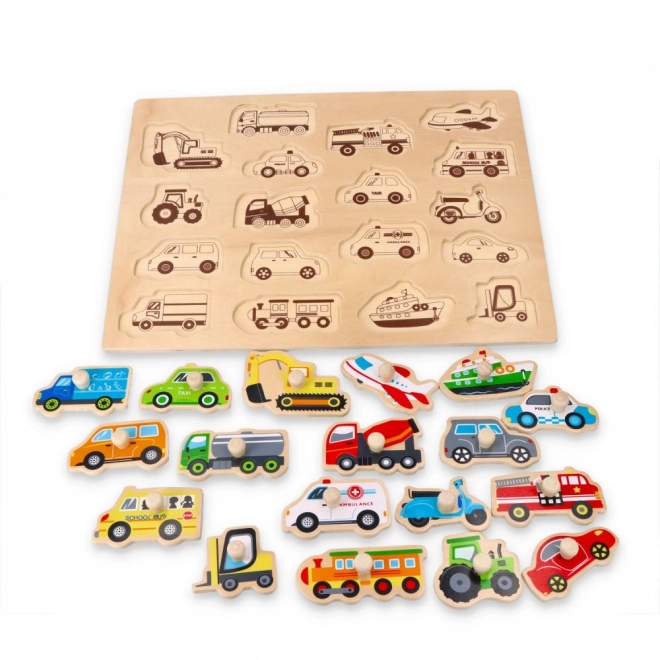Grote houten puzzel Transport