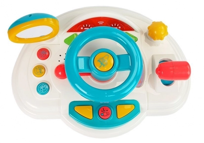 Lumière sonore interactive pour klaxon de volant pour enfants