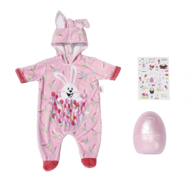 BABY born Œuf de Pâques avec tenue et autocollants