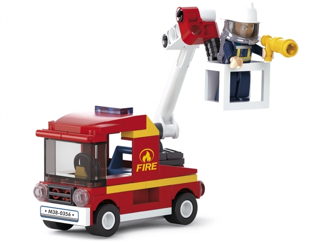Sluban Brandweer M38-B0622A Auto met kleine platform