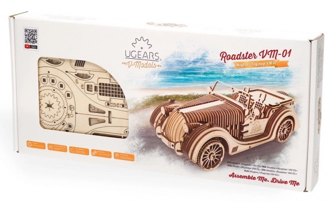 Ugears 3D puzzel - Roadster VM 01 - 437 stukken