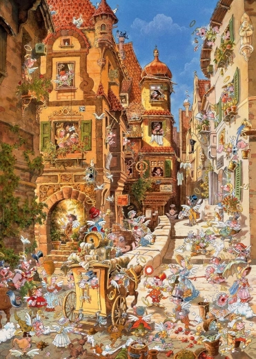 1000-piece Puzzle – Romantic City, Day