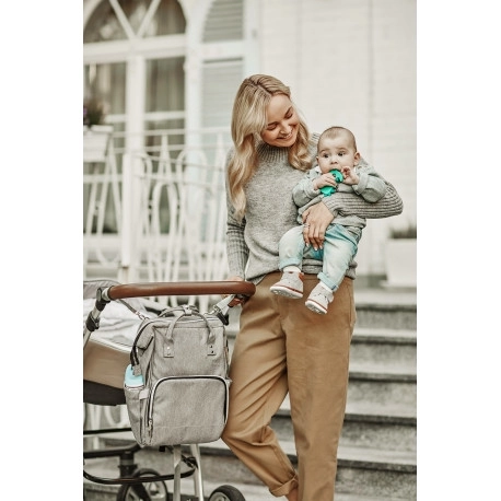Verschoningsrugzak voor moeders Canpol BABIES Lady Mum grijs