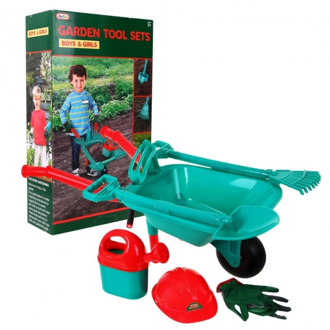 Set gereedschap met wieltje voor kleine tuinen