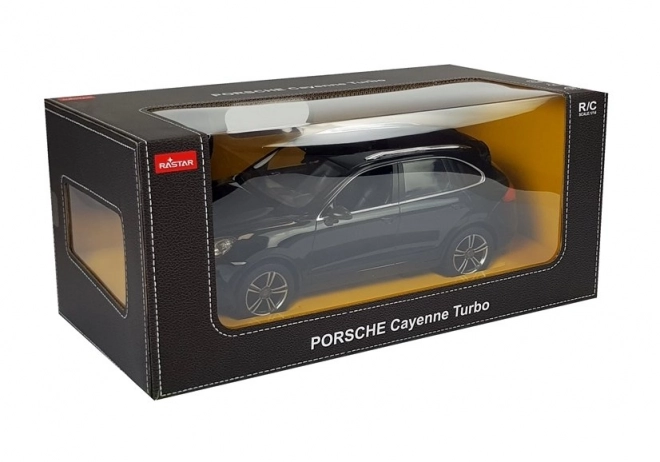 Rastar R/C Porsche Cayenne Turbo Rastar 1:14 zwart met afstandsbediening