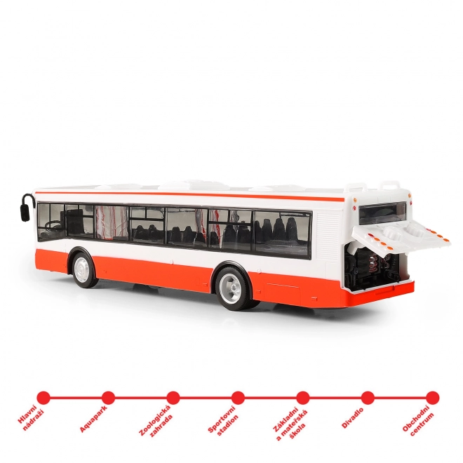 Czech Speaking Toy Bus 28 cm
