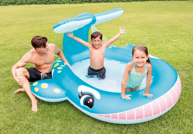 57440NP Kinderzwembad Walvis met Fontein