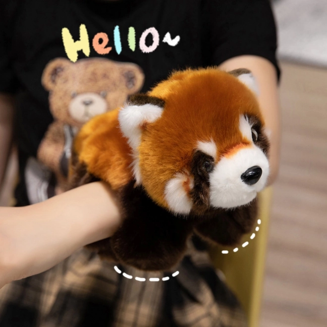 Sleutelhanger met pluchen panda