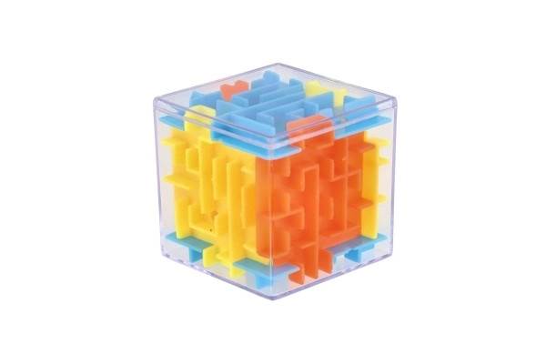 Kubus puzzel met knikker 4x4x4 plastic 20 stuks in doos