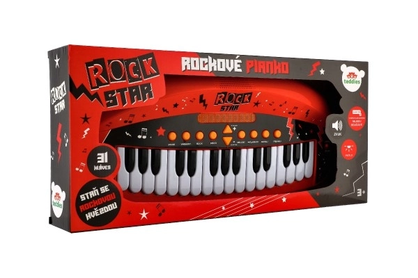 Kinderen piano ROCK STAR met 31 toetsen