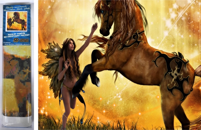 Diamond Painting Taming the Horse 30x40 cm