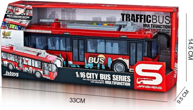 Trolleybus Toy with Light and Sound Effects