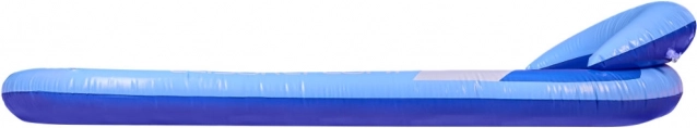 Opblaasbaar ligbed voor in het zwembad met hoofdkussen - blauw