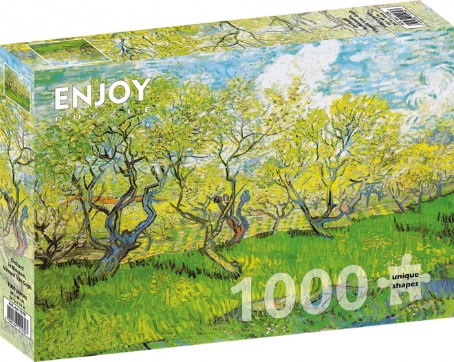 Puzzel Vincent van Gogh: Bloeiende Boomgaard 1000 stukjes