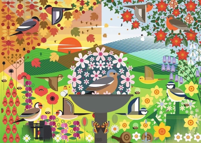 Puzzel Ik hou van vogeltjes