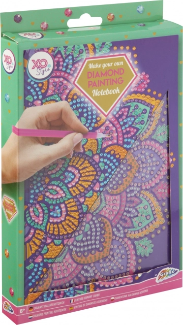 Block A5 Violette Mandala Diamantmalerei