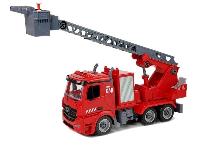 Set DIY Fire Truck 2-in-1 with Interchangeable Lifts